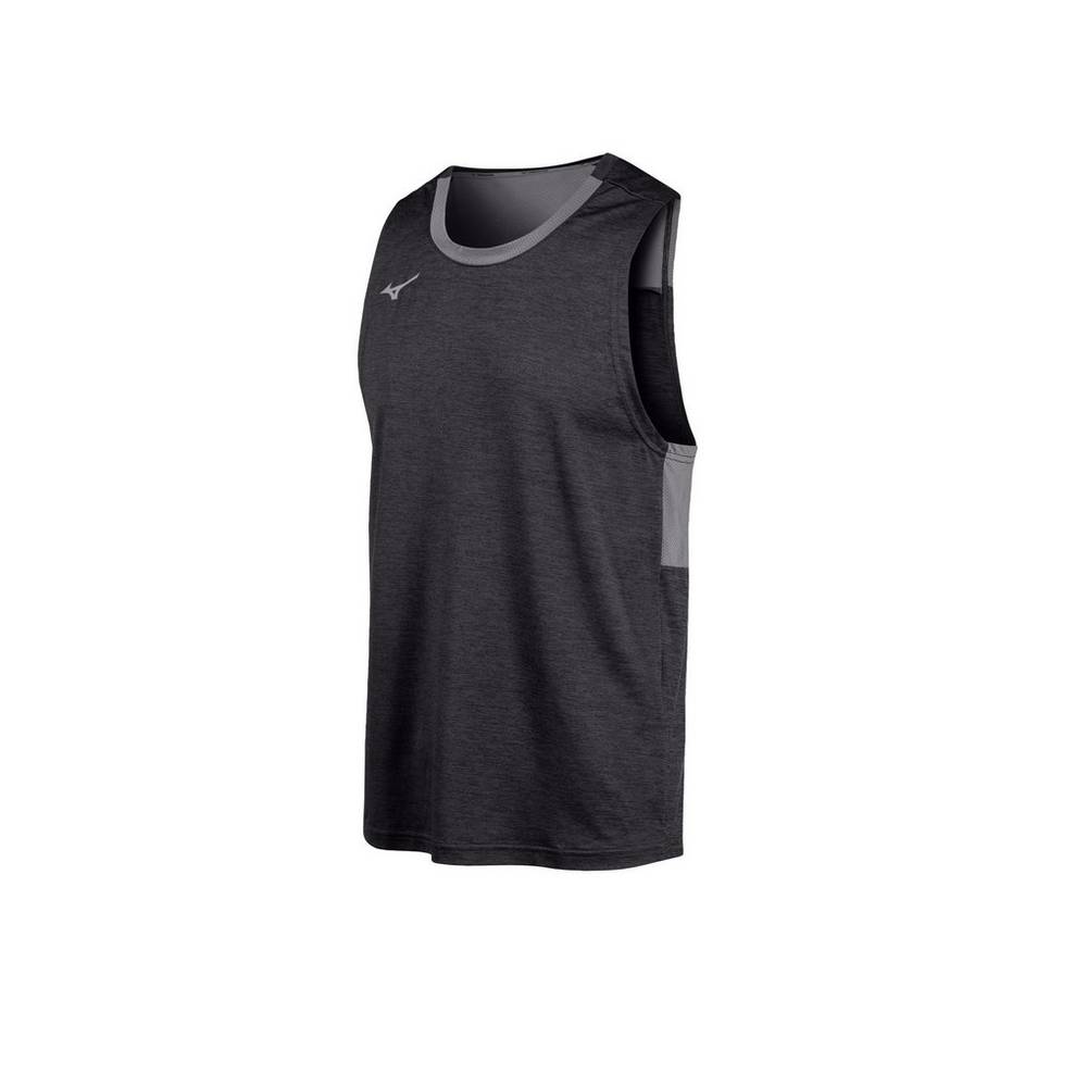 Camiseta De Tirantes Mizuno Alpha Hombre Negras Ofertas KXMA-72038